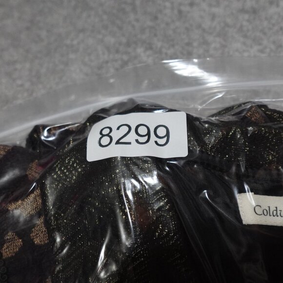 Coldwater Creek Patched Chenille Vest Women's Large Brown Sleeveless Collared - Picture 9 of 9